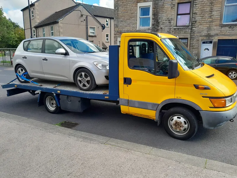 Car collected for scrap near Fleetwood